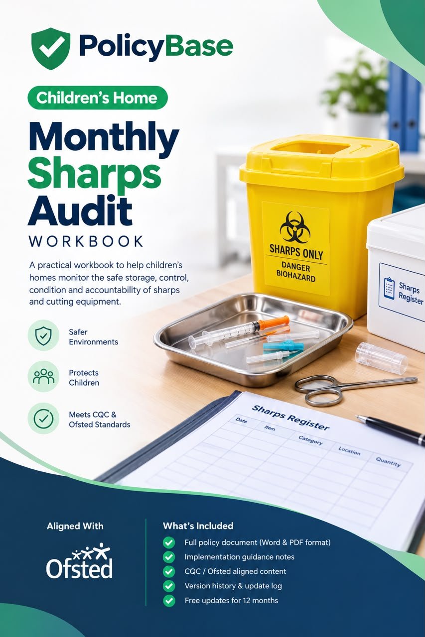 Children’s Home Monthly Sharps Audit