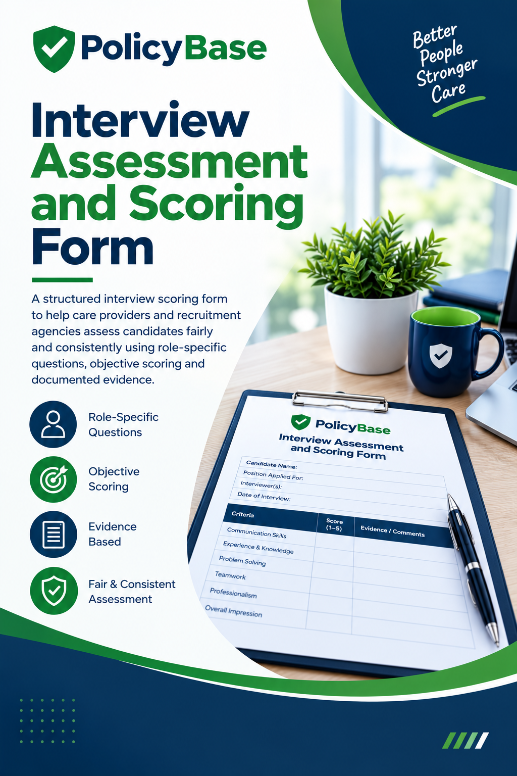 Interview Assessment and Scoring Form